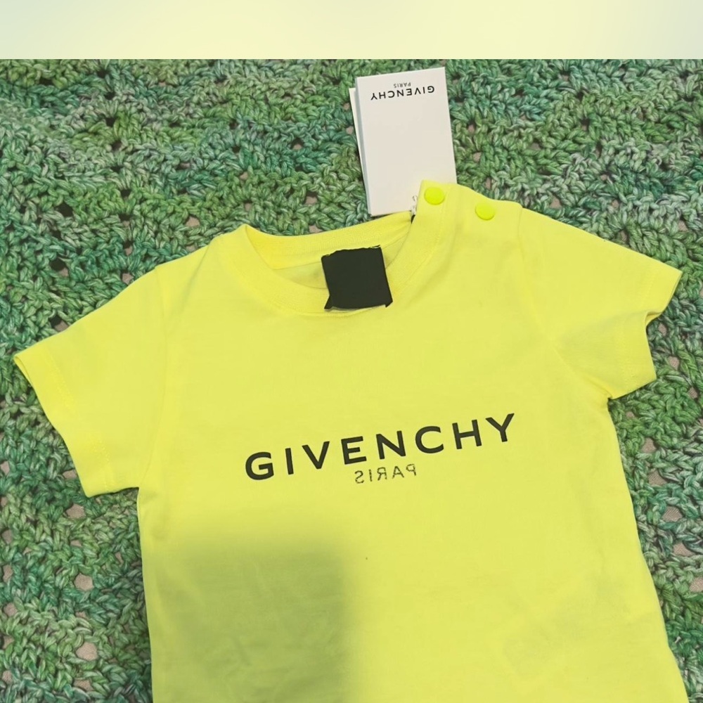 Givenchy Kids Neon Yellow Tee